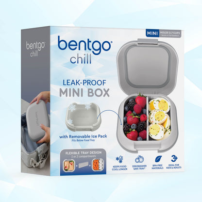 Bentgo® Chill Mini Lunch Box (2-Pack) - Crisp Grays | Packaging Image
