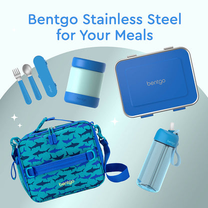 Bentgo® Kids Stainless Steel Food Jar - Blue | Bentgo Stainless Steel For Your Meals