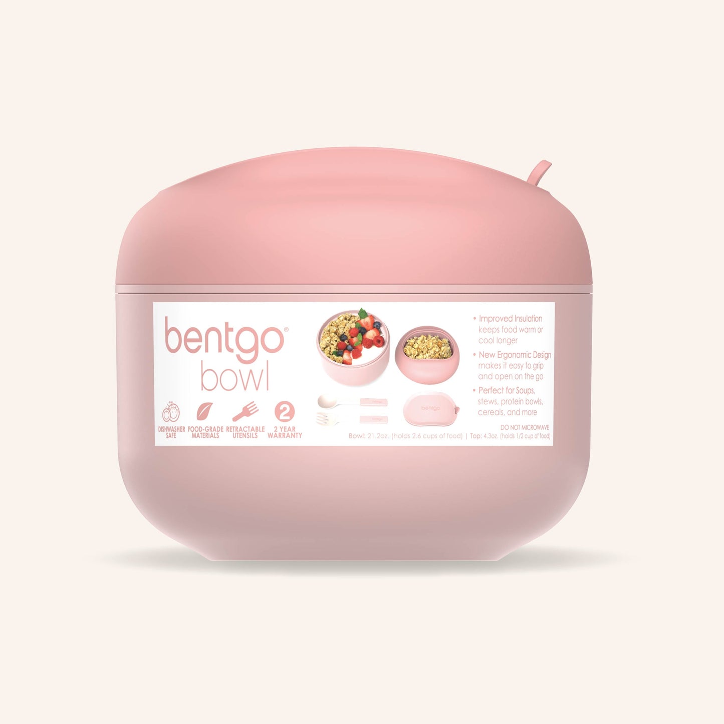 Bentgo® Bowl (2-Pack) - Blush | Packaging