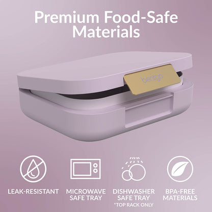 Bentgo® Modern Lunch Box - Orchid | Premium Food-Safe Materials - Leak-Resistant, Microwave Safe Tray, Dishwasher Safe Tray, And Made With BPA-Free Materials