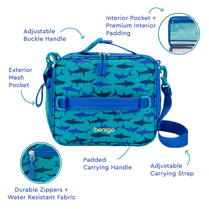 Bentgo Kids Prints Lunch Box & Bag - Sharks