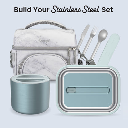 Bentgo® Stainless Steel Insulated Food Container - Aqua | Build Your Stainless Steel Set
