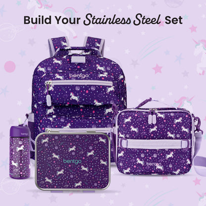 Bentgo® Kids Stainless Steel Prints Lunch Box - Unicorn | Build Your Stainless Steel Set
