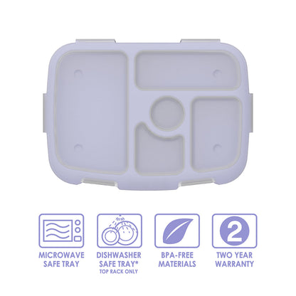 Bentgo Kids Prints Tray with Transparent Cover - Carousel Unicorns